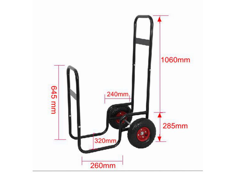 HT2126 log hand trolley fire wood cart